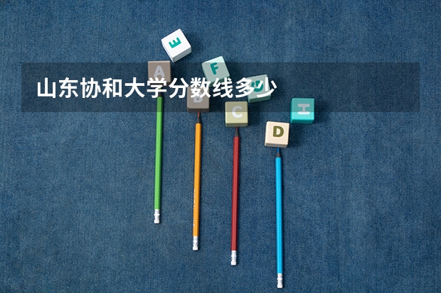 山东协和大学分数线多少