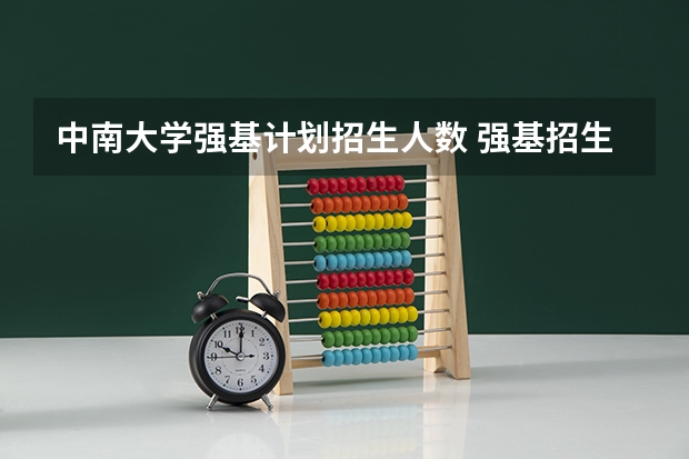 中南大学强基计划招生人数 强基招生大数据！36所高校录取人数、分数线透析，备考点拨