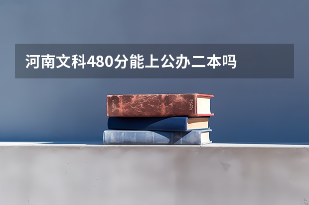 河南文科480分能上公办二本吗