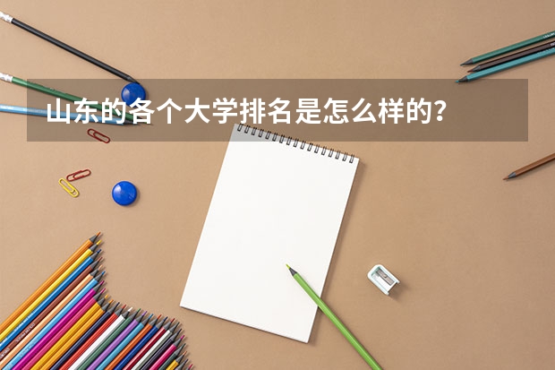 山东的各个大学排名是怎么样的？