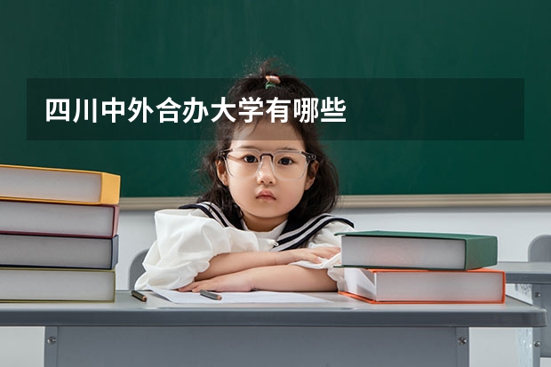 四川中外合办大学有哪些