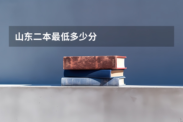 山东二本最低多少分