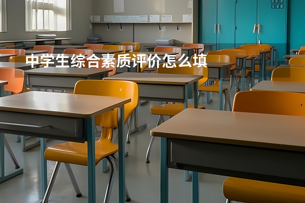 中学生综合素质评价怎么填