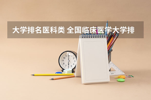 大学排名医科类 全国临床医学大学排名一览表