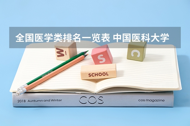 全国医学类排名一览表 中国医科大学排名前十