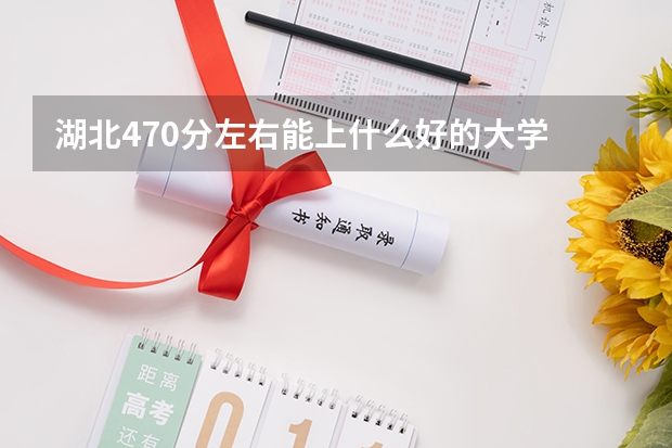 湖北470分左右能上什么好的大学