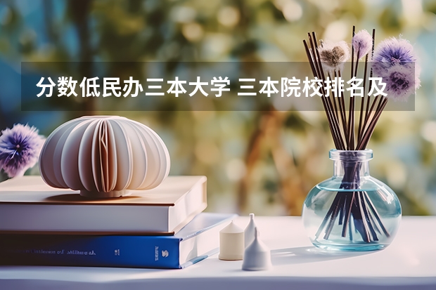 分数低民办三本大学 三本院校排名及录取分数线