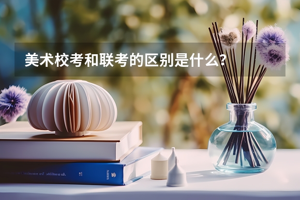 美术校考和联考的区别是什么？