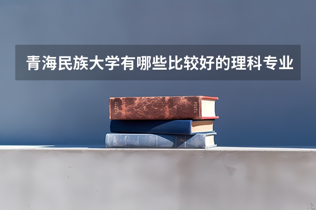 青海民族大学有哪些比较好的理科专业？