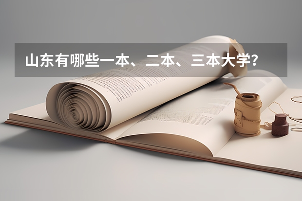 山东有哪些一本、二本、三本大学？