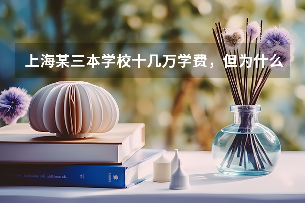上海某三本学校十几万学费，但为什么民办三本大学读书的穷人家的孩子居多呢？