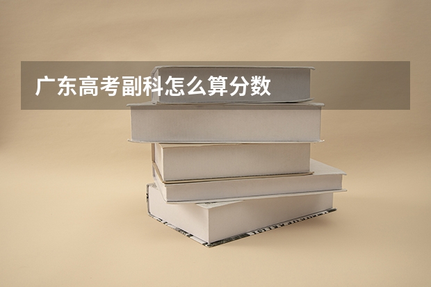 广东高考副科怎么算分数