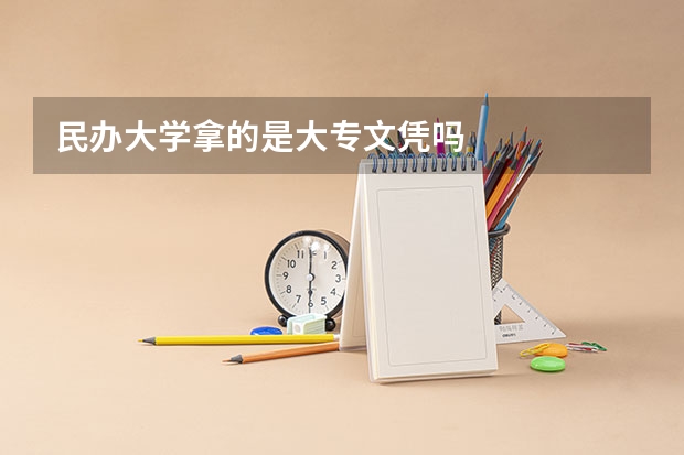 民办大学拿的是大专文凭吗