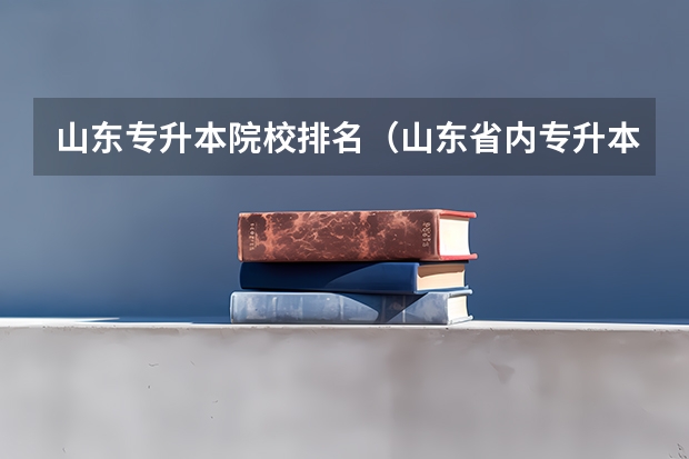 山东专升本院校排名（山东省内专升本学校排名）