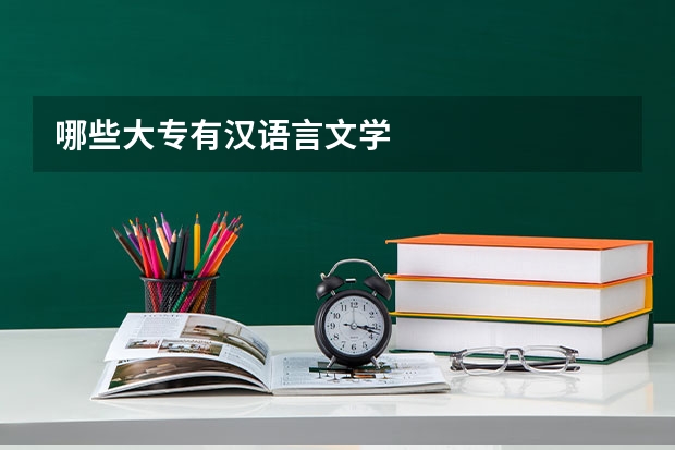 哪些大专有汉语言文学