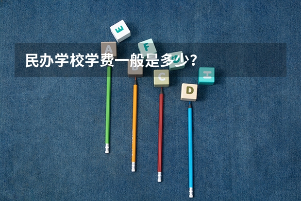 民办学校学费一般是多少？