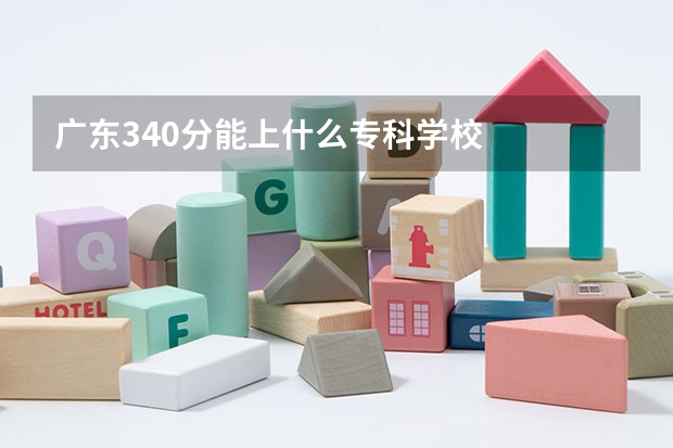 广东340分能上什么专科学校