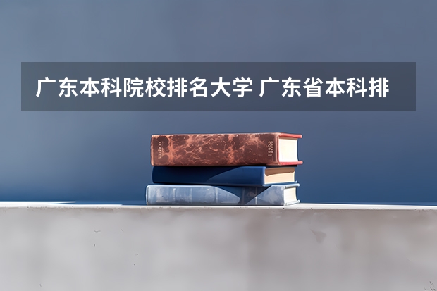 广东本科院校排名大学 广东省本科排名