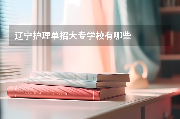 辽宁护理单招大专学校有哪些