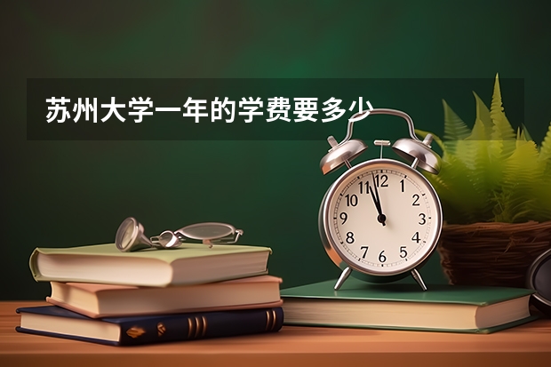 苏州大学一年的学费要多少