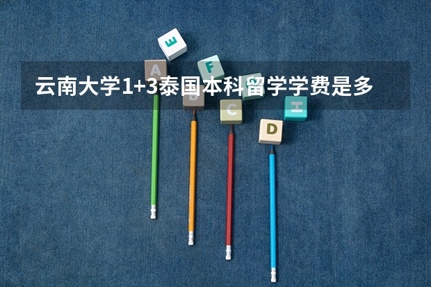 云南大学1+3泰国本科留学学费是多少