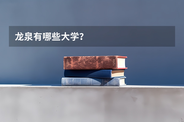 龙泉有哪些大学？