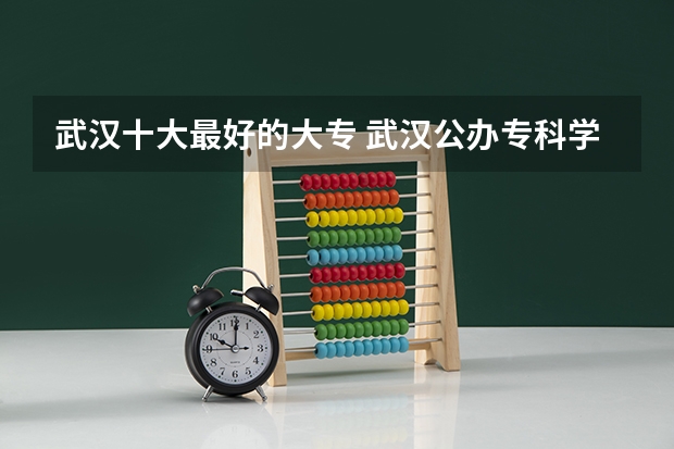武汉十大最好的大专 武汉公办专科学校排名
