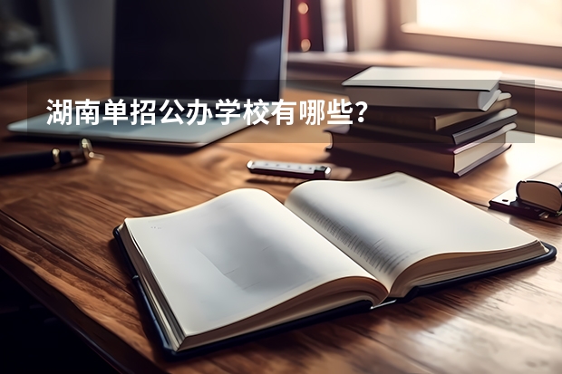 湖南单招公办学校有哪些？