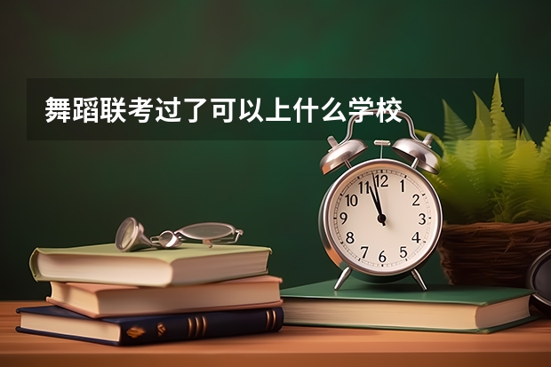 舞蹈联考过了可以上什么学校