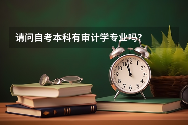 请问自考本科有审计学专业吗？