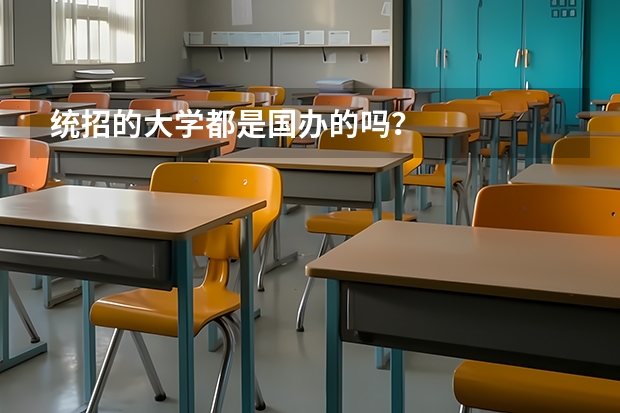 统招的大学都是国办的吗？