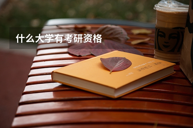 什么大学有考研资格