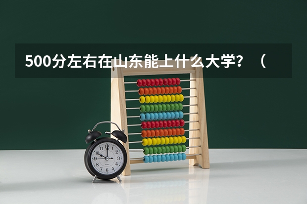 500分左右在山东能上什么大学？（文科)