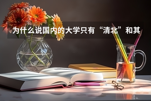 为什么说国内的大学只有“清北”和其他大学？