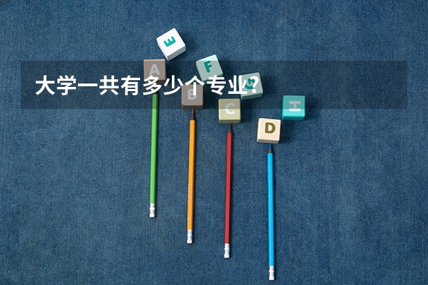 大学一共有多少个专业?