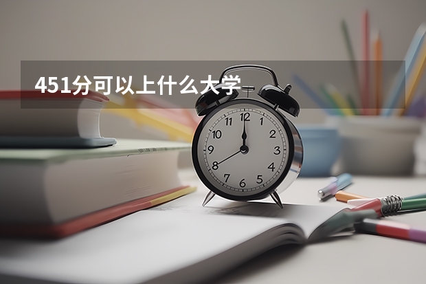 451分可以上什么大学