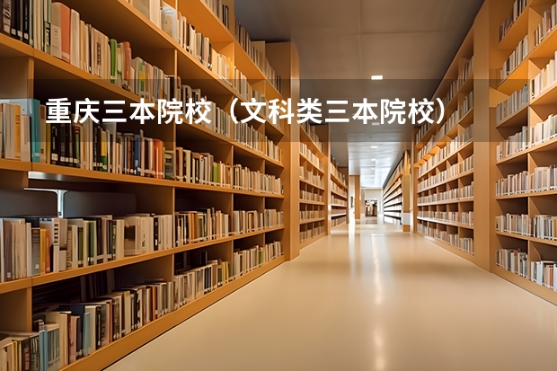 重庆三本院校（文科类三本院校）