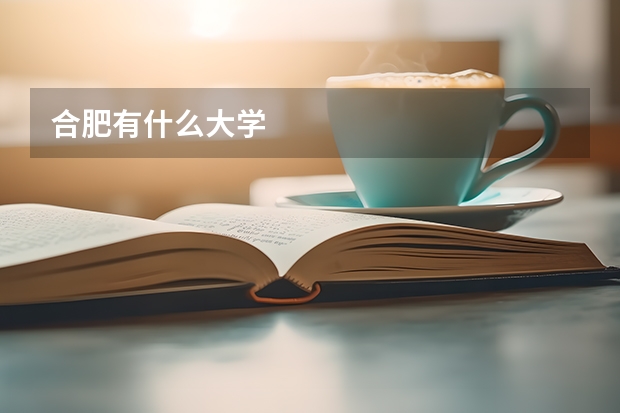 合肥有什么大学