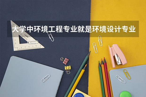 大学中环境工程专业就是环境设计专业吗