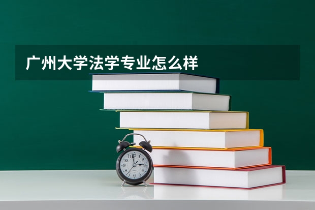 广州大学法学专业怎么样