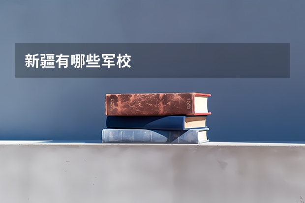 新疆有哪些军校
