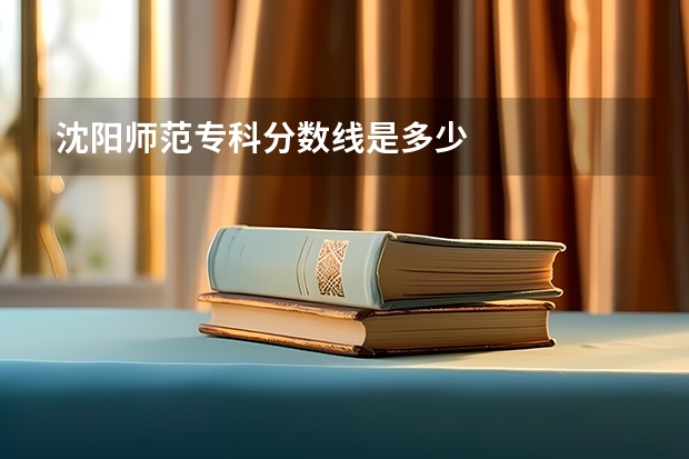 沈阳师范专科分数线是多少