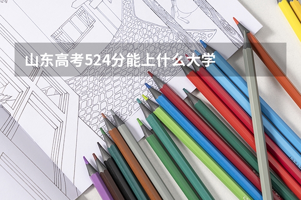 山东高考524分能上什么大学