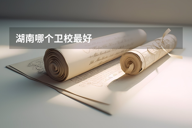 湖南哪个卫校最好