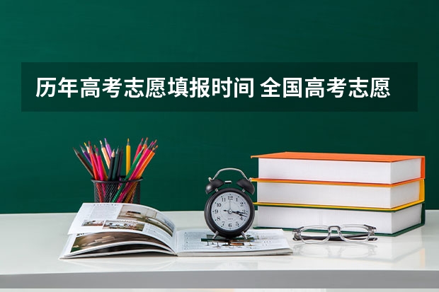 历年高考志愿填报时间 全国高考志愿填报截止时间