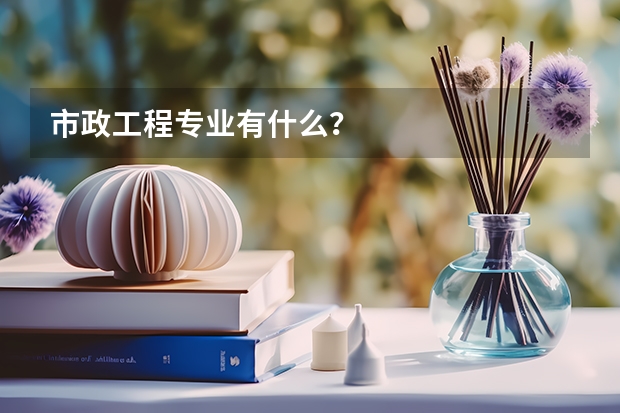 市政工程专业有什么？