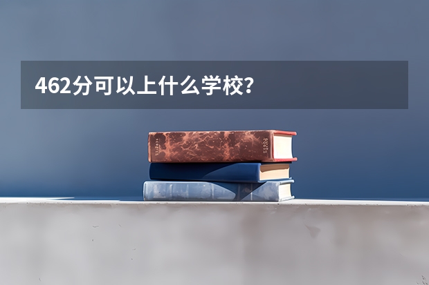 462分可以上什么学校？