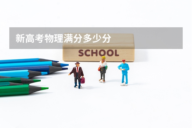 新高考物理满分多少分