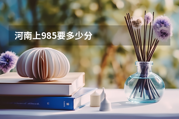河南上985要多少分