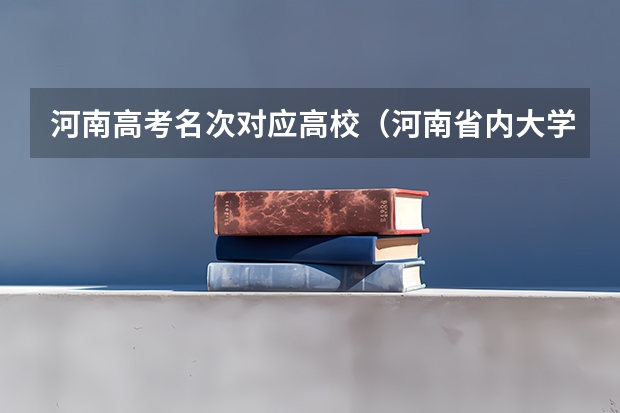 河南高考名次对应高校（河南省内大学排名一览表及分数）